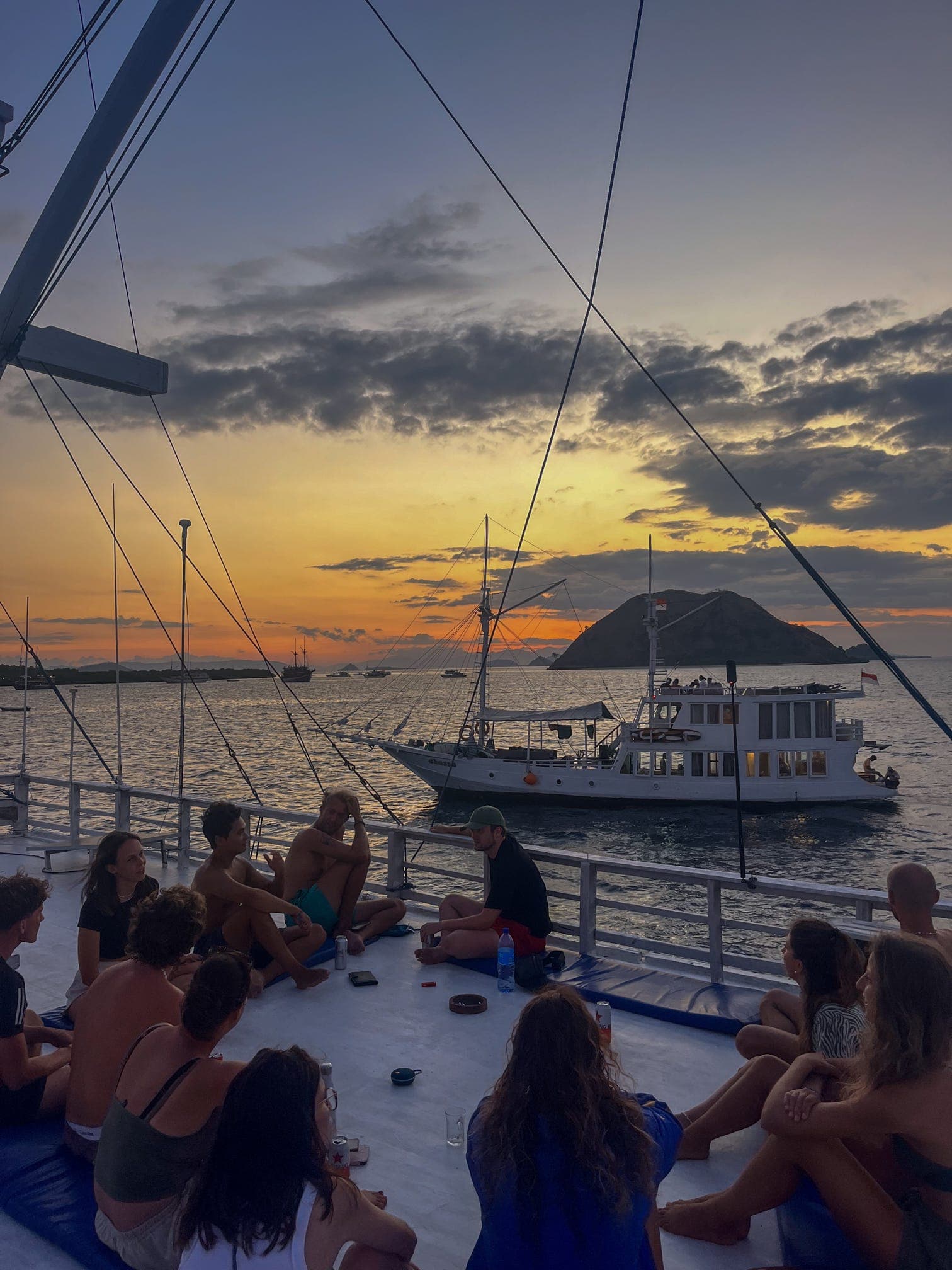 Boat at sunset